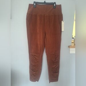XCVI Rust Brown Cropped Pull-On Pants